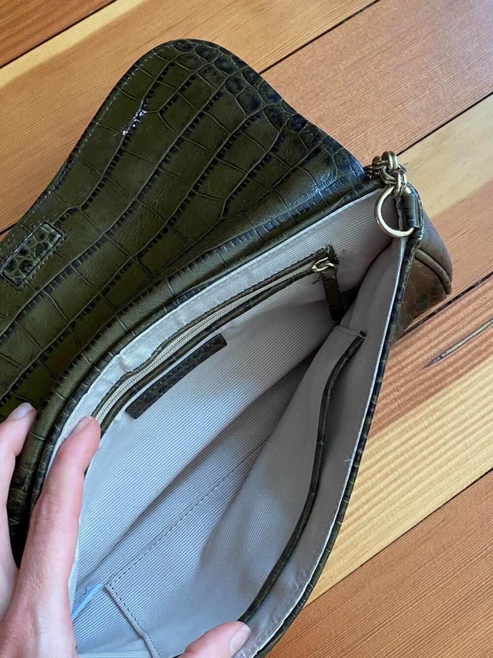 Vintage Ann Taylor Leather Shoulder Bag - Picture 6 of 7